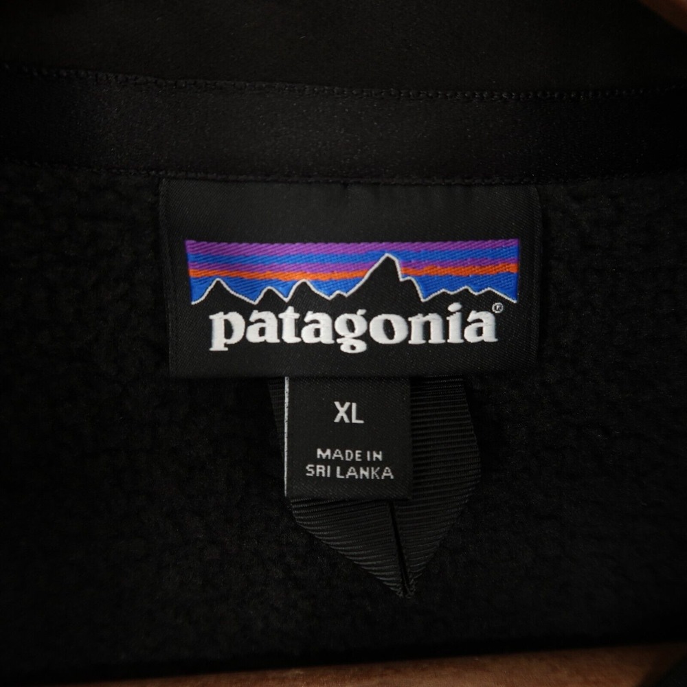 Patagonia Better Sweater Vest Mens XL Black Heather Full Zip Logo* - Picture 6 of 8